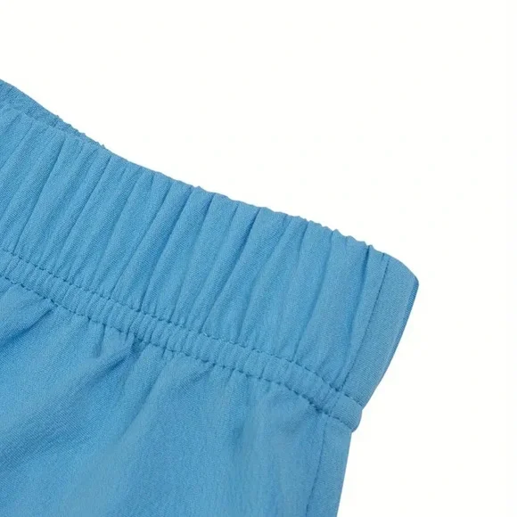 Sky blue 2 piece pants suit - Picture 4 of 11